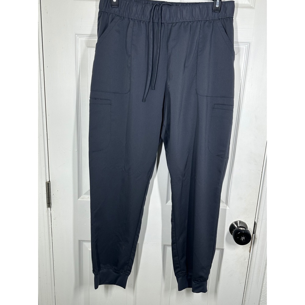 Scrubstar Jogger Pants Womens XL Pewter Gray WM04B145 Premium Scrubwear Cargo